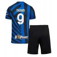 Camiseta Inter Milan Marcus Thuram #9 Primera Equipación Replica 2024-25 para niños mangas cortas (+ Pantalones cortos)